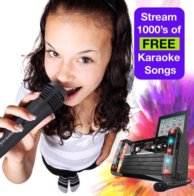 Easy Karaoke Bluetooth-Karaoke-Maschine mit Mikrofon für TV/Tablet EKS213BT