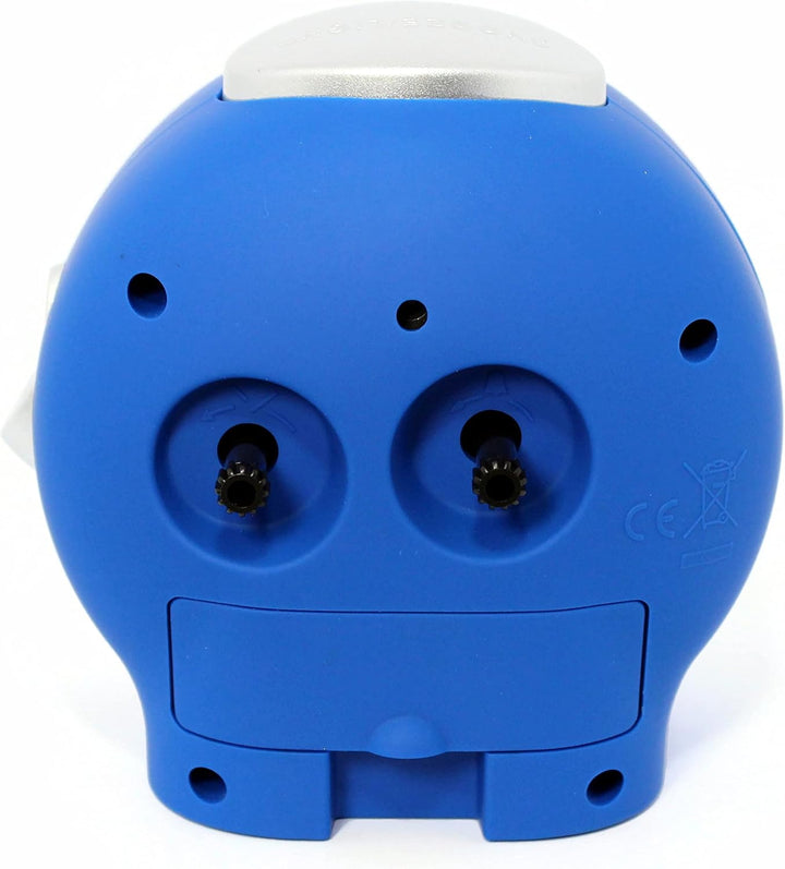 Atlanta Kinderwecker für Jungen Blau Fussball Quarzwecker - 1981/15 10 cm Blau, 10 cm Blau