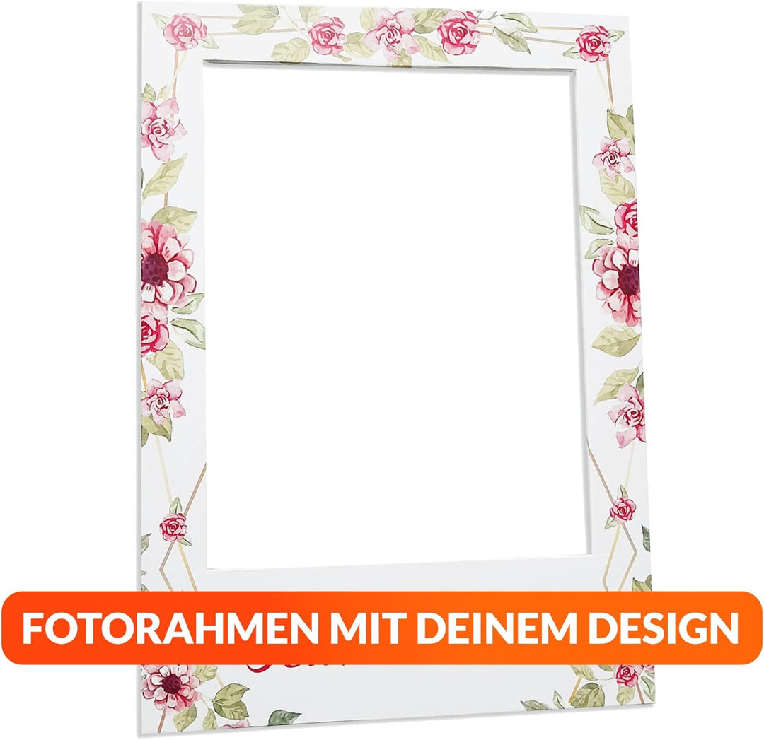 Personalisierter Selfie-Rahmen für Hochzeiten, Geburtstagsfeiern und andere Events – 95x67 cm, aus 9