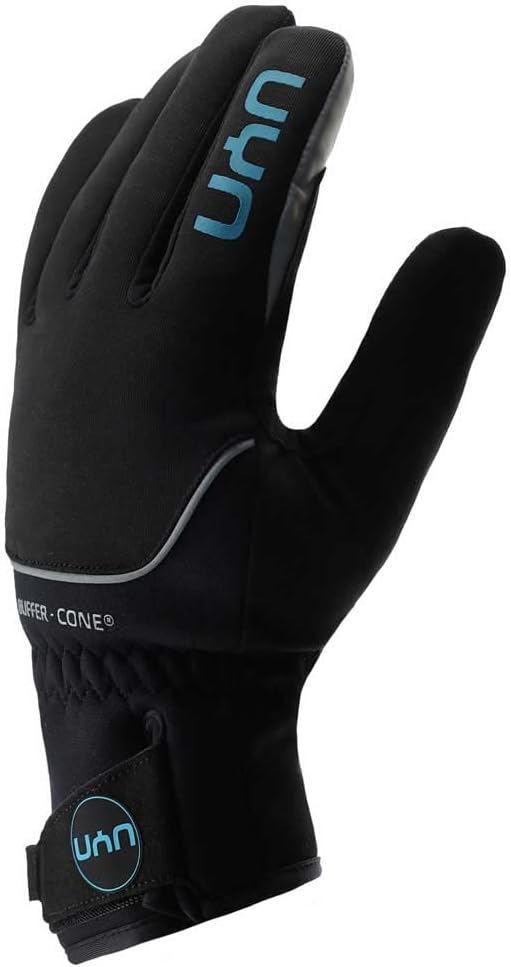 UYN Unisex Firebolt Gloves, Schwarz Schwarz, M