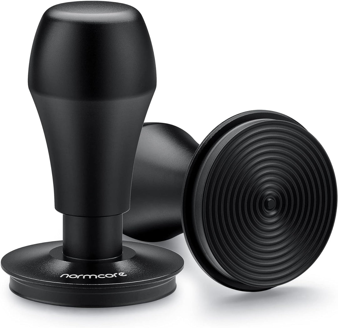 Normcore Kaffee Tamper mit Base Ripple 58.5mm - Titan-PVD-Beschichtung - Barista Stempel mit 15lb /