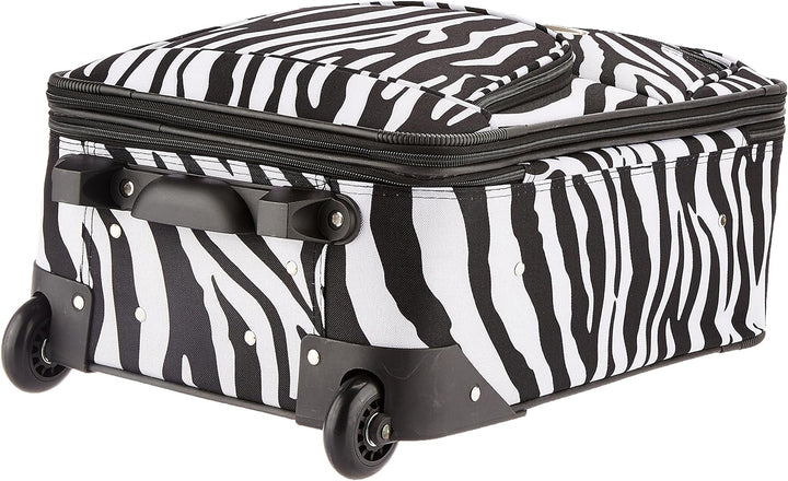 Rockland Fashion Softside Gepäck-Set, aufrecht stehend, Zebra, Einheitsgrösse, Fashion Softside Gepä