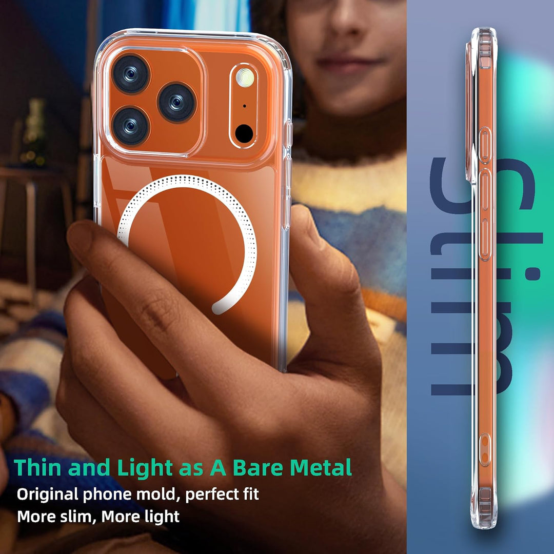 ONES für iPhone 17 Pro Hülle, Kompatibel mit MagSafe, Militärnorm Schutz Magnetisches HandyHülle, Ve