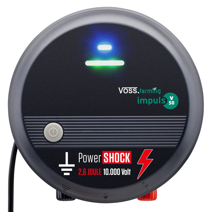 VOSS.farming 230V Weidezaungerät mit PowerShock, gefühlte 5,2 Joule und 10.000V schlagstarkes Elektr