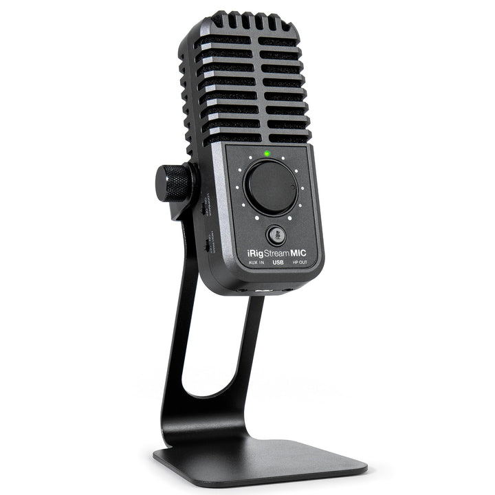 IK Multimedia iRig Stream Mic USB-C Kondensatormikrofon mit integrierter Audioschnittstelle -Podcast