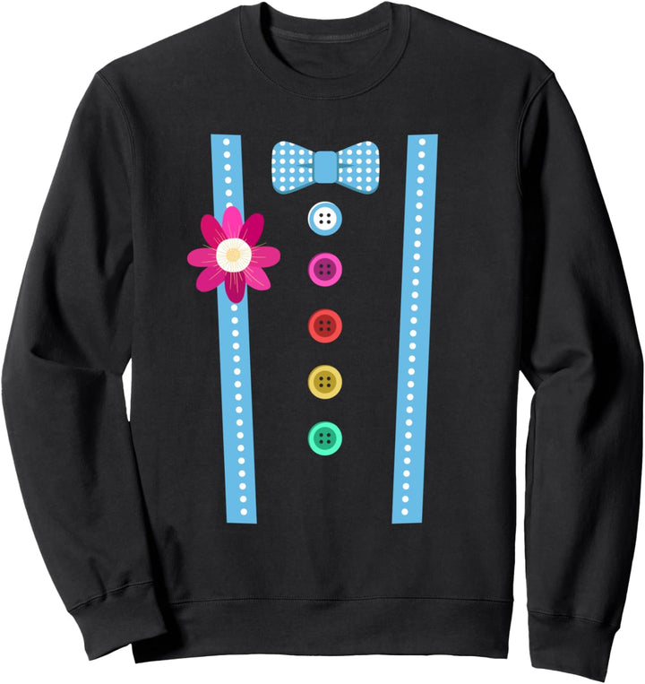 Clown Karneval Fasching Kostüm Sweatshirt