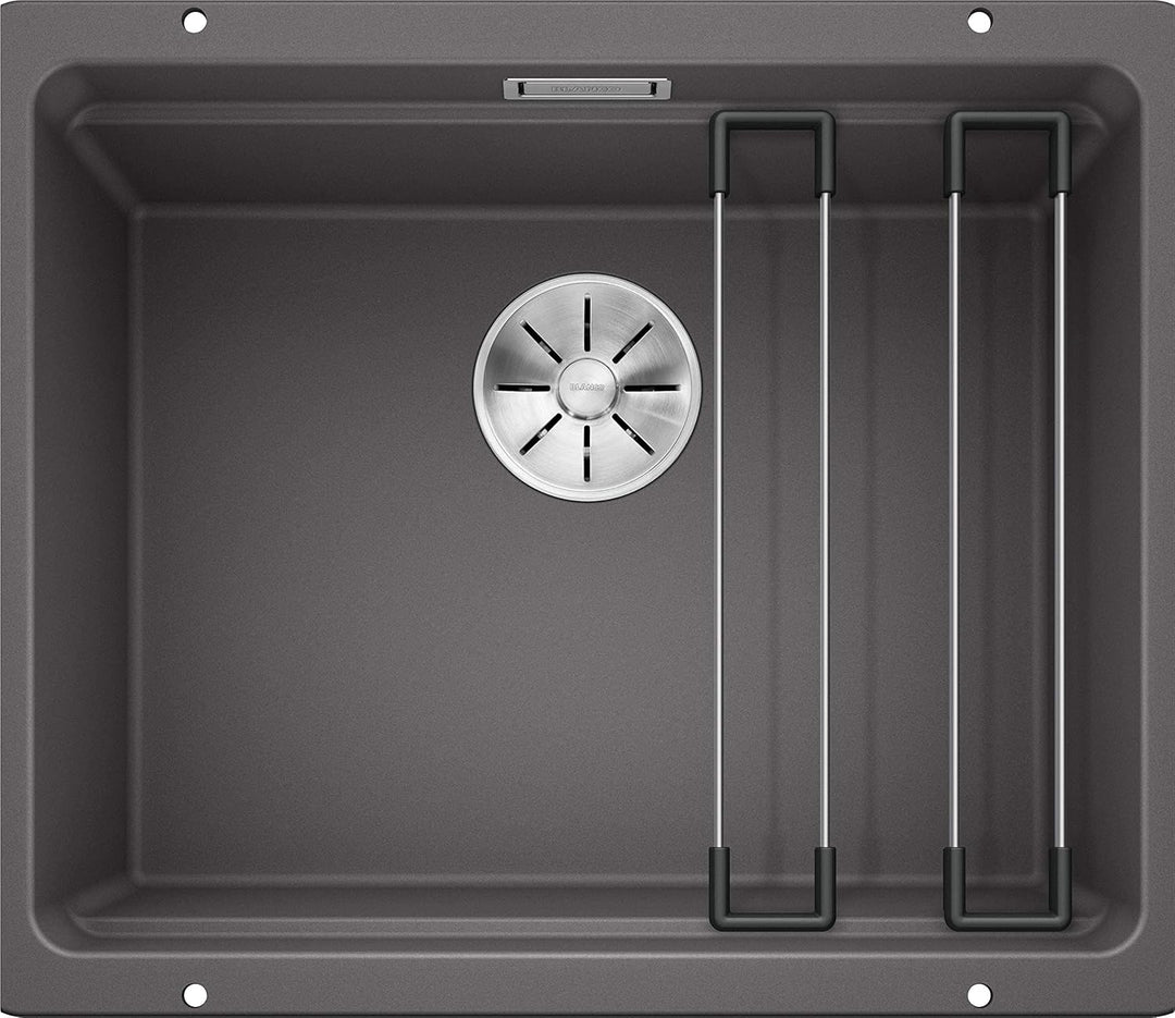 BLANCO Spül-Set in felsgrau – ETAGON 500-U – Spülbecken für 60 cm Unterschränke – Granitspüle aus SI