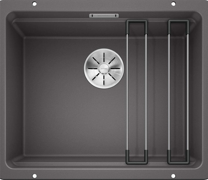 BLANCO Spül-Set in felsgrau – ETAGON 500-U – Spülbecken für 60 cm Unterschränke – Granitspüle aus SI