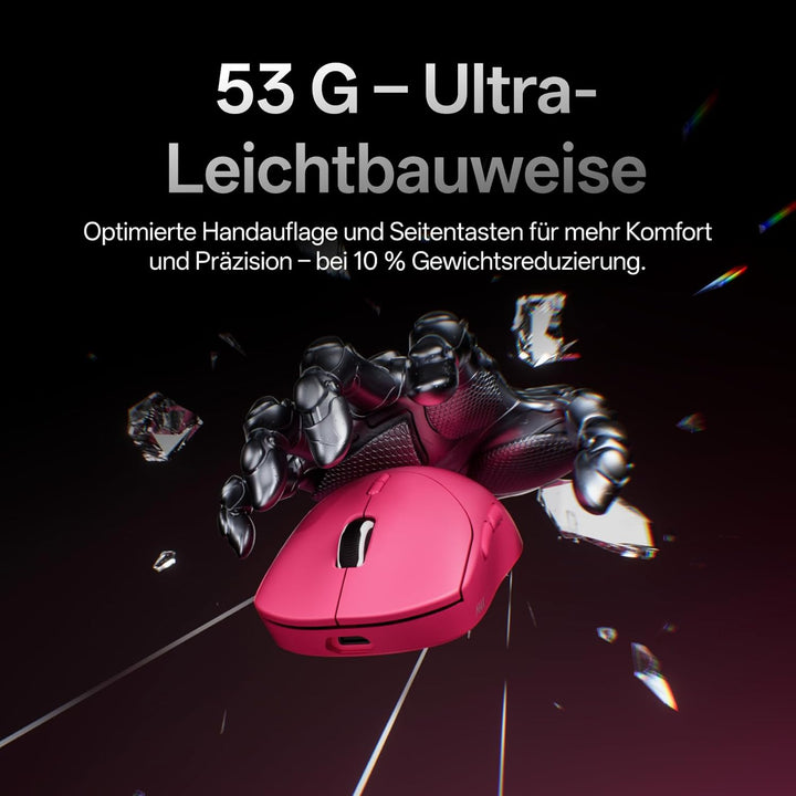 Rapoo VT2 MAX Kabellose Gaming-Maus - 53g Ultraleicht E-Sports Pro PAW3950 Ultimate 30K DPI Echte 80