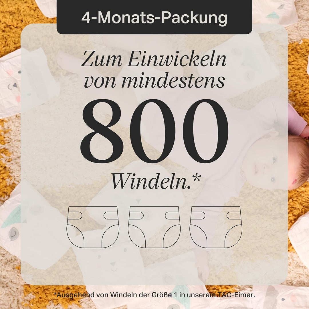 Tommee Tippee Twist &amp; Click Advanced Windeleimer Original-Nachfüllkassetten, Exklusivpackung mit 8,