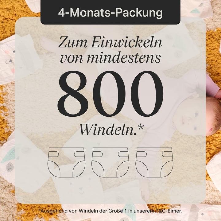 Tommee Tippee Twist &amp; Click Advanced Windeleimer Original-Nachfüllkassetten, Exklusivpackung mit 8,