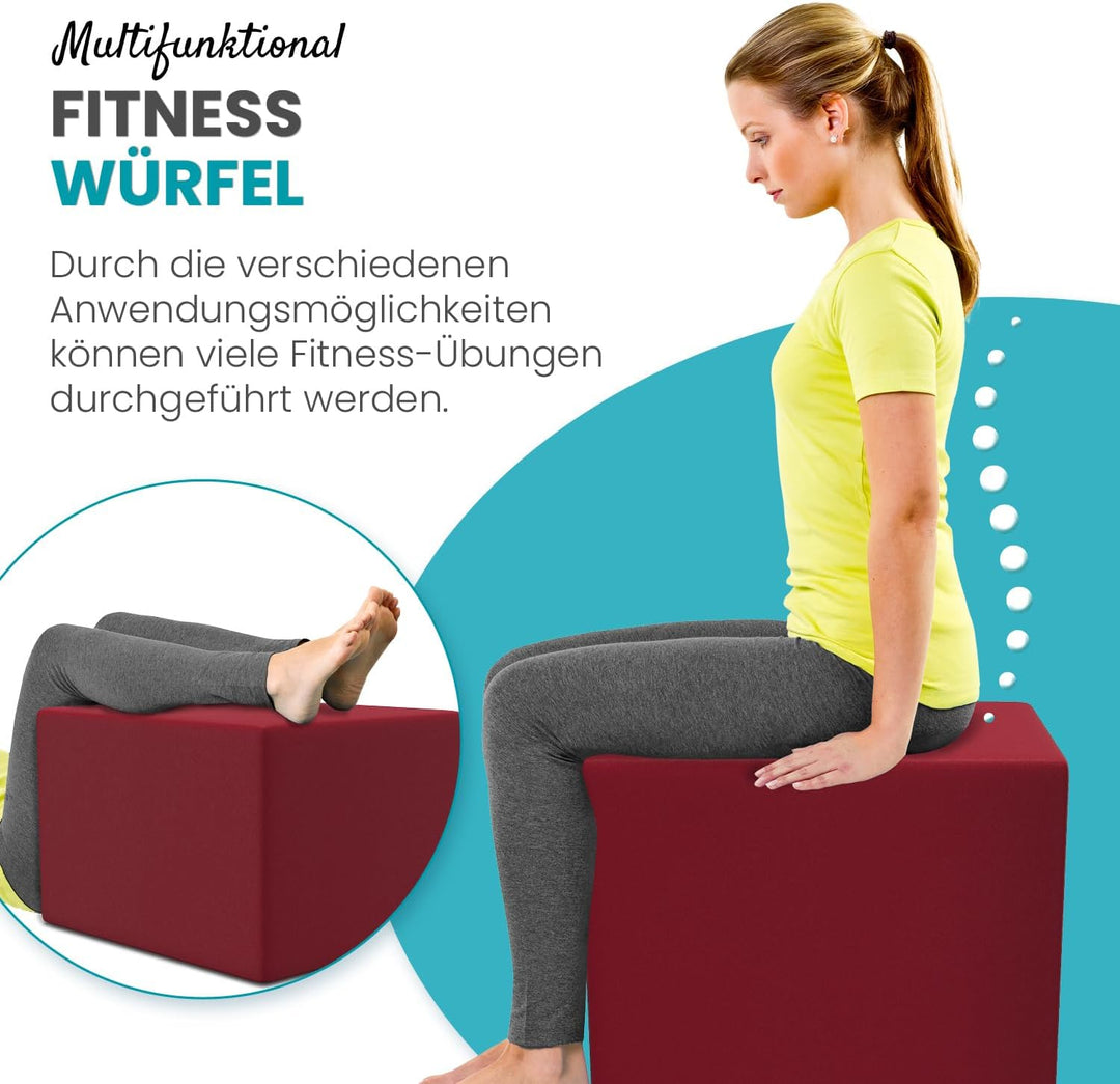 maxVitalis Orthopädischer Bandscheibenwürfel, Stufenlagerungswürfel zur orthopädischen Stufenlagerun