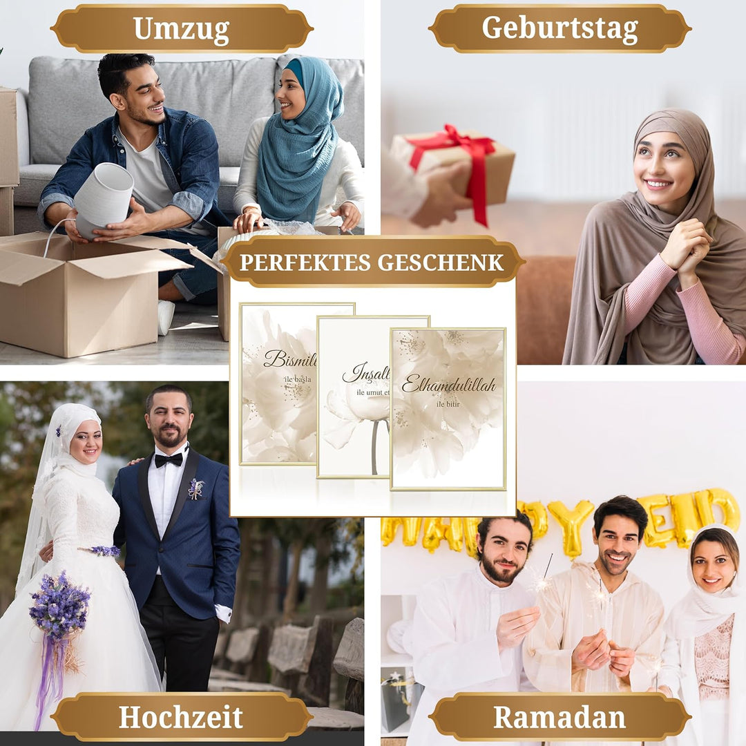 HAVA Artwork Turkish Dream Poster Set, Islamische Poster, Islamische Bilder, Islamische Dekoration,