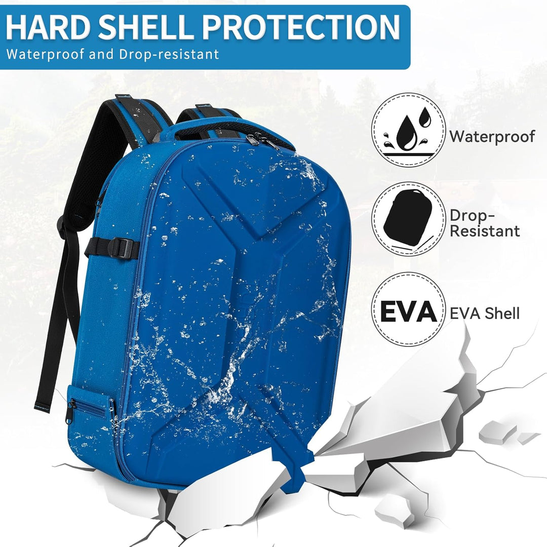 Hartschalen-Kamerarucksack, Fotografie-Kameratasche, wasserabweisend, stossfest, Kamerarucksack mit