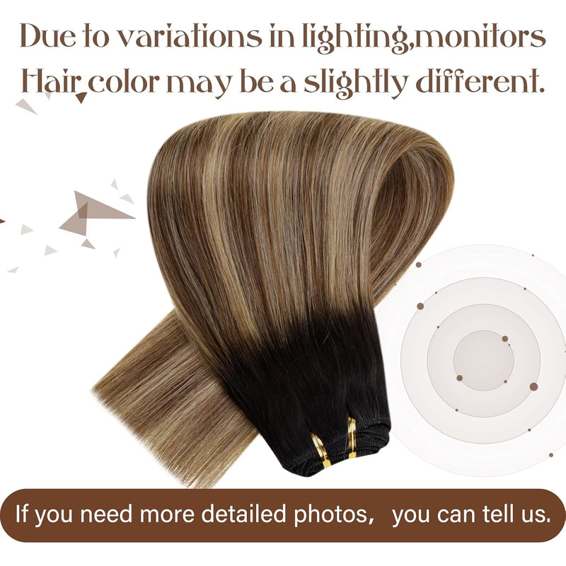 Hetto Balayage Echthaar Tressen Extensions Remy Tressen Echthaar Extensions Naturlich Tressen Extens