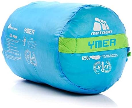meteor Ymer Ultraleicht Kinderschlafsack – Temperaturbereich –5°C bis 11°C – komfortabler Schlafsack