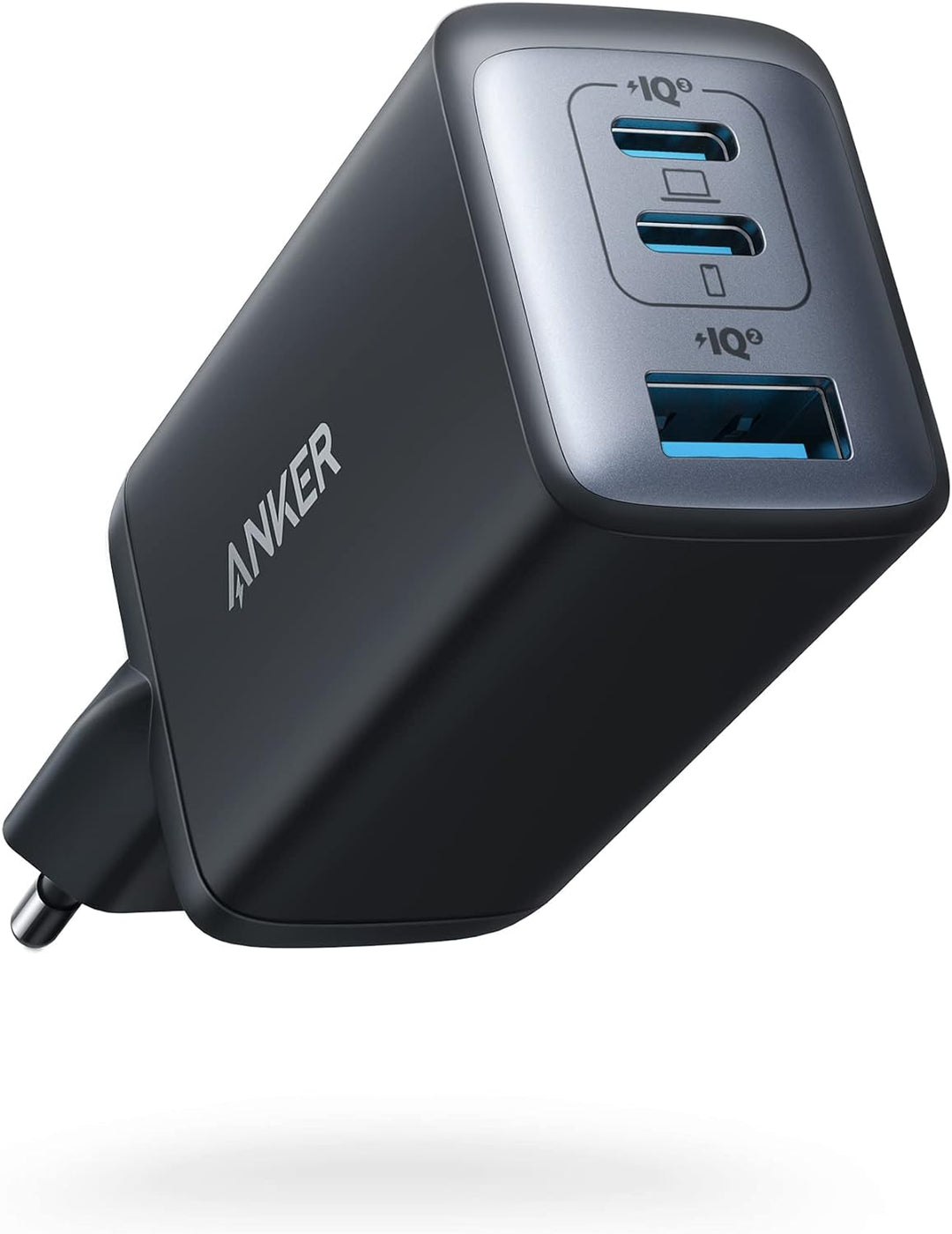 Anker USB C Ladegerät (Nano II 65W) Pod 3-Port PPS Schnellladegerät, Kompaktes USB-C Netzteil für Ma