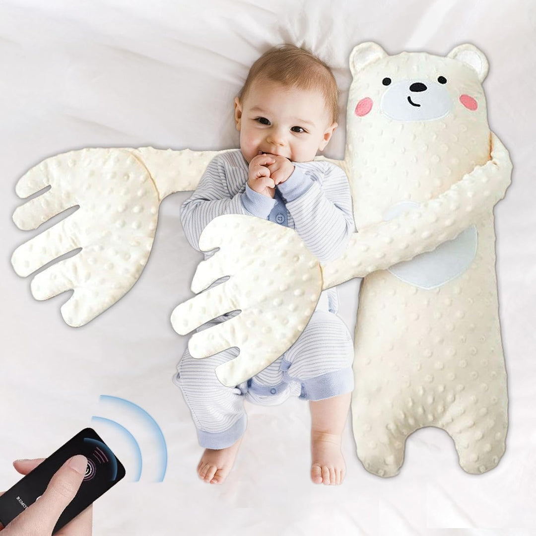 Generisch Schläferkissen für Kinder mit realistischer Klopffunktion, Weiches bequemes Plüschkissen m