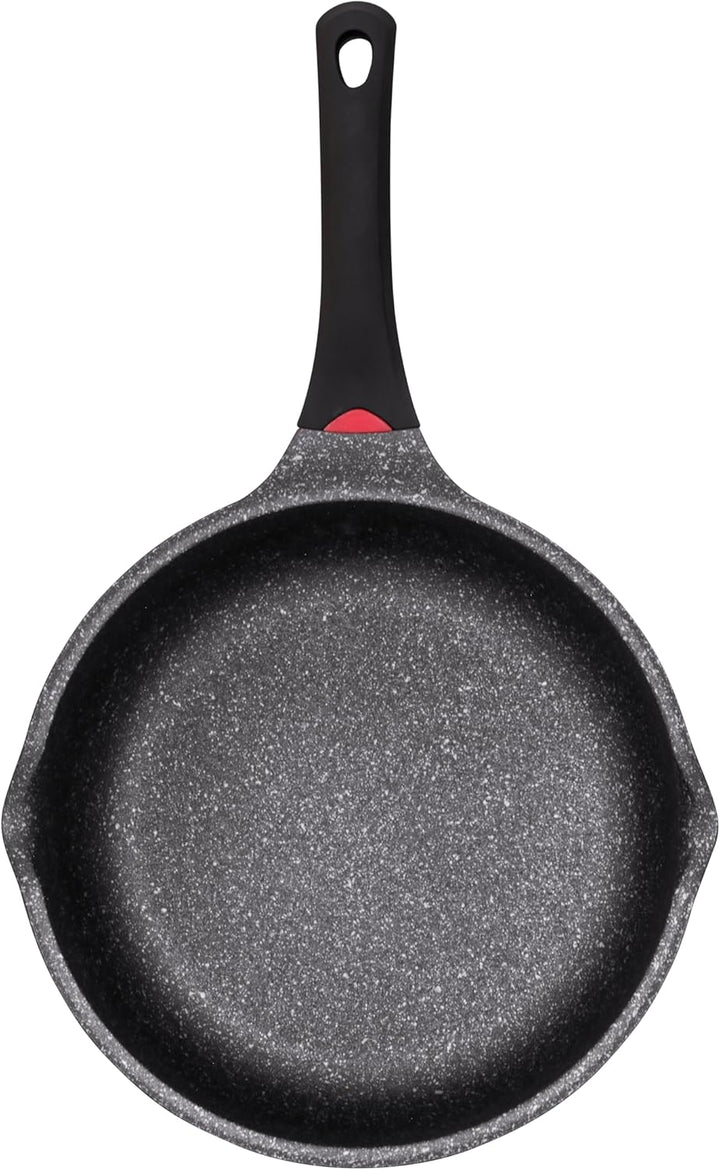 INTIGNIS Premium-Bratpfanne mit Deckel, Kratzfest, 30 cm, Extra Tief, Kompatibel mit allen Herdarten