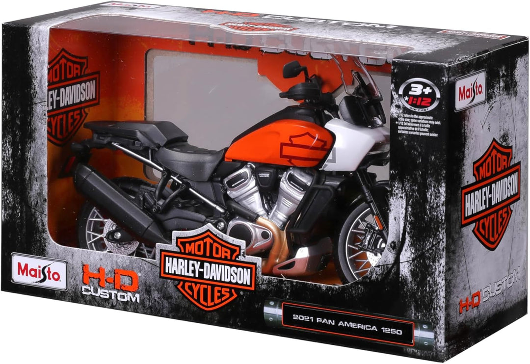 MAISTO Harley Davidson Pan America 1250 ´21 - Modellmotorrad 1:12 Originalgetreues Sammlermotorrad S