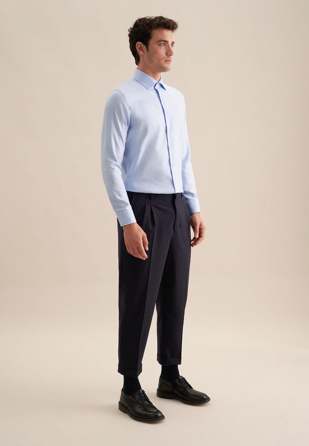 Seidensticker Herren Men Shaped Longsleeve Cotton Businesshemd 37 Blau(253690), 37 Blau(253690)