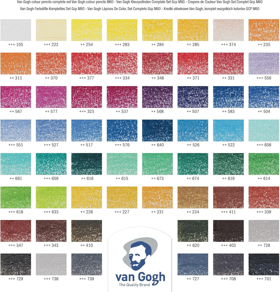 Sakura Color Van Gogh Metall-Buntstifte, 60 Stück