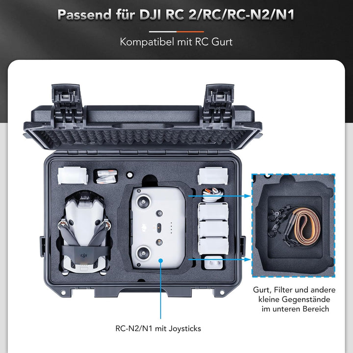 Lykus Titan MM410 Wasserdicht Tasche/Koffer/Case für DJI Mini 4 Pro/Mini 3/Pro und DJI RC 2/RC/RC-N2