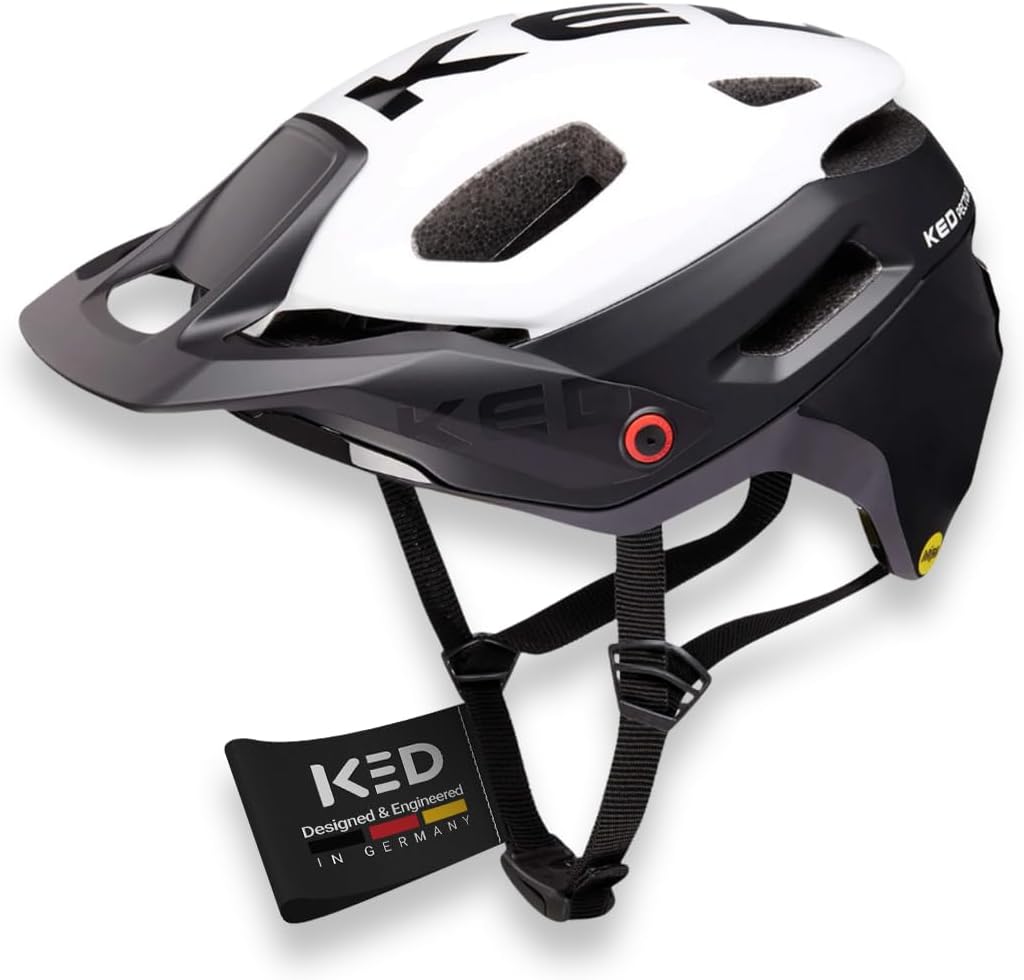 KED Pector ME1 MTB Fahrrad Helm schwarz/weiss 2023 L (58-61 cm), L (58-61 cm)