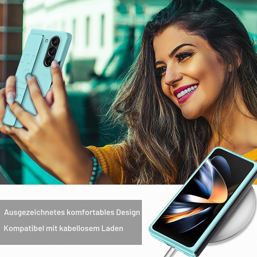 NINKI Kompatible Hand Strap Case für Samsung Galaxy Z Fold 5 Phone Hülle Frauen Männer, Ultra Slim/D