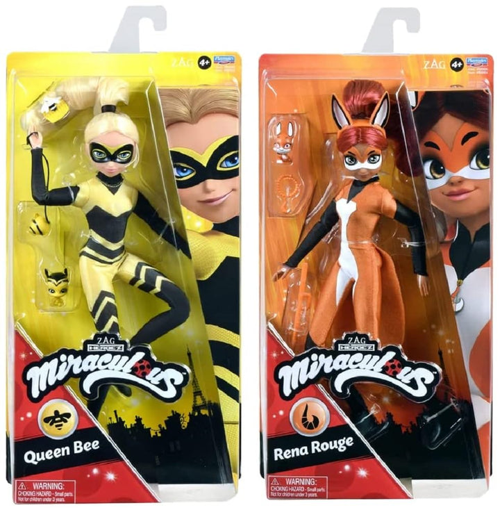BANDAI - Miraculous - Puppe - Queen Bee - 26 cm grosse Ankleidepuppe - P50003 & Miraculous - Puppe -