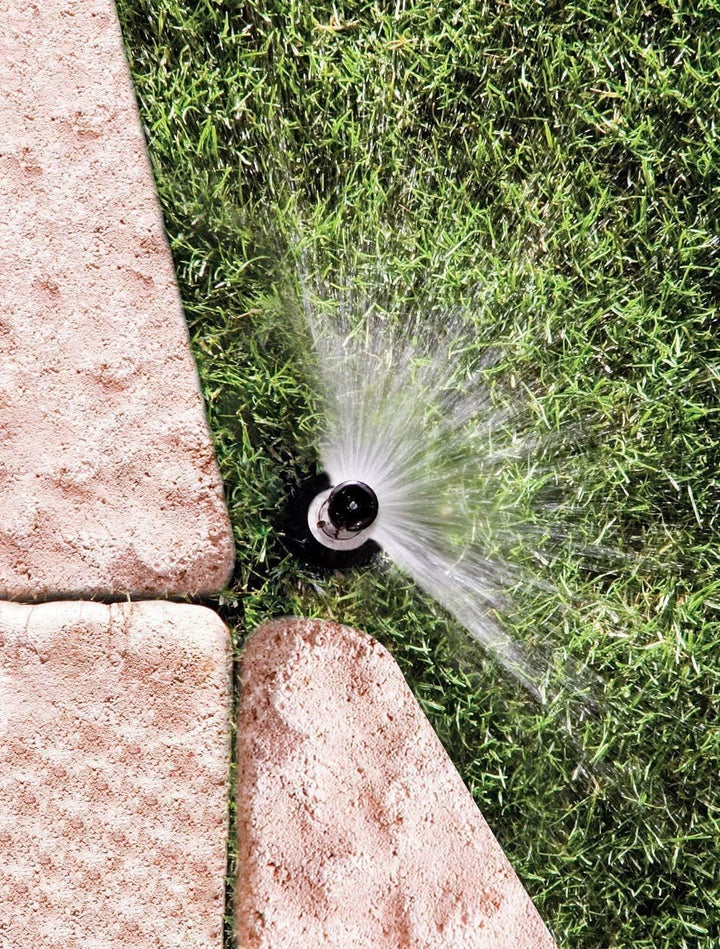 Rain Bird 1803DSH4PK Professioneller Dual-Sprüh-Pop-Up-Sprinkler, 180° Halbkreismuster, 2,4 m - 4,1