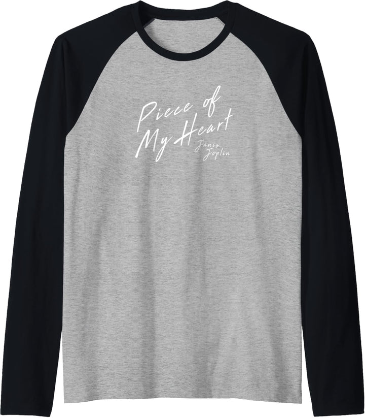 Janis Joplin Piece of My Heart Raglan