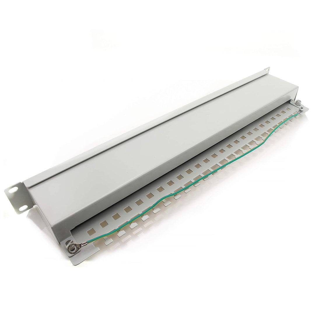 1aTTack.de 367454 Patchpanel CAT5e 16 Port weiss Verteilerfeld LSA+ Anschlusstechnik Netzwerk Vertei