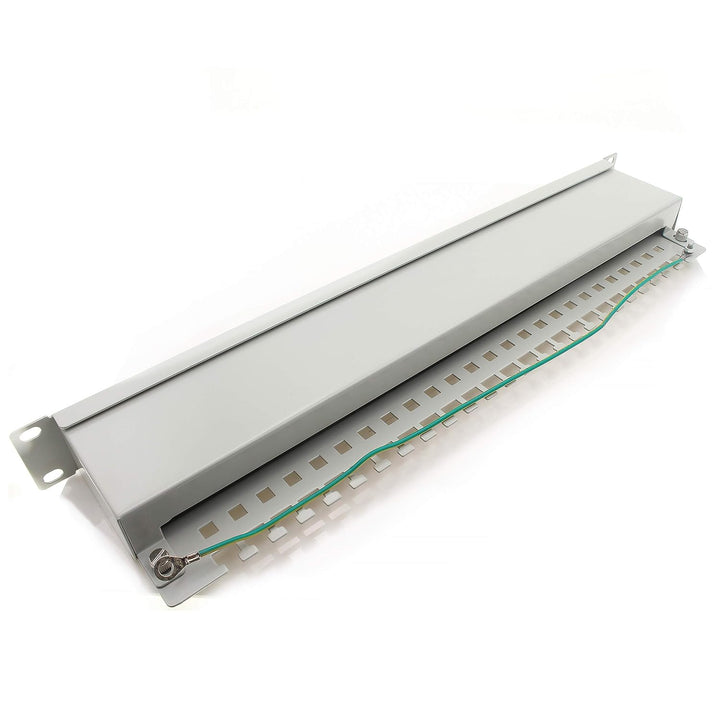 1aTTack.de 367454 Patchpanel CAT5e 16 Port weiss Verteilerfeld LSA+ Anschlusstechnik Netzwerk Vertei