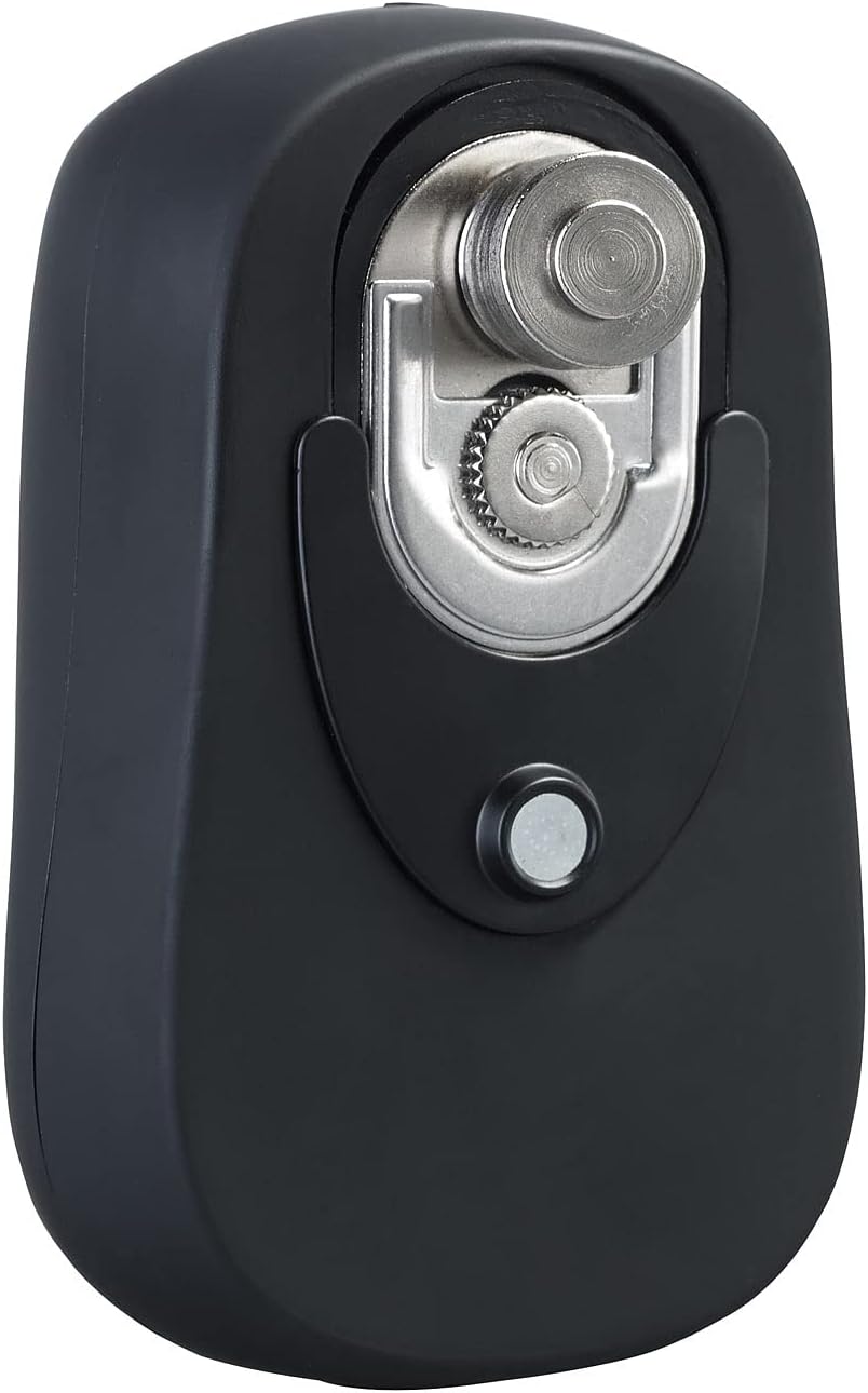 Rosenstein & Söhne Electric Can Opener: 2er-Set Sicherheits-Dosenöffner mit Akku, wiederverschliessb
