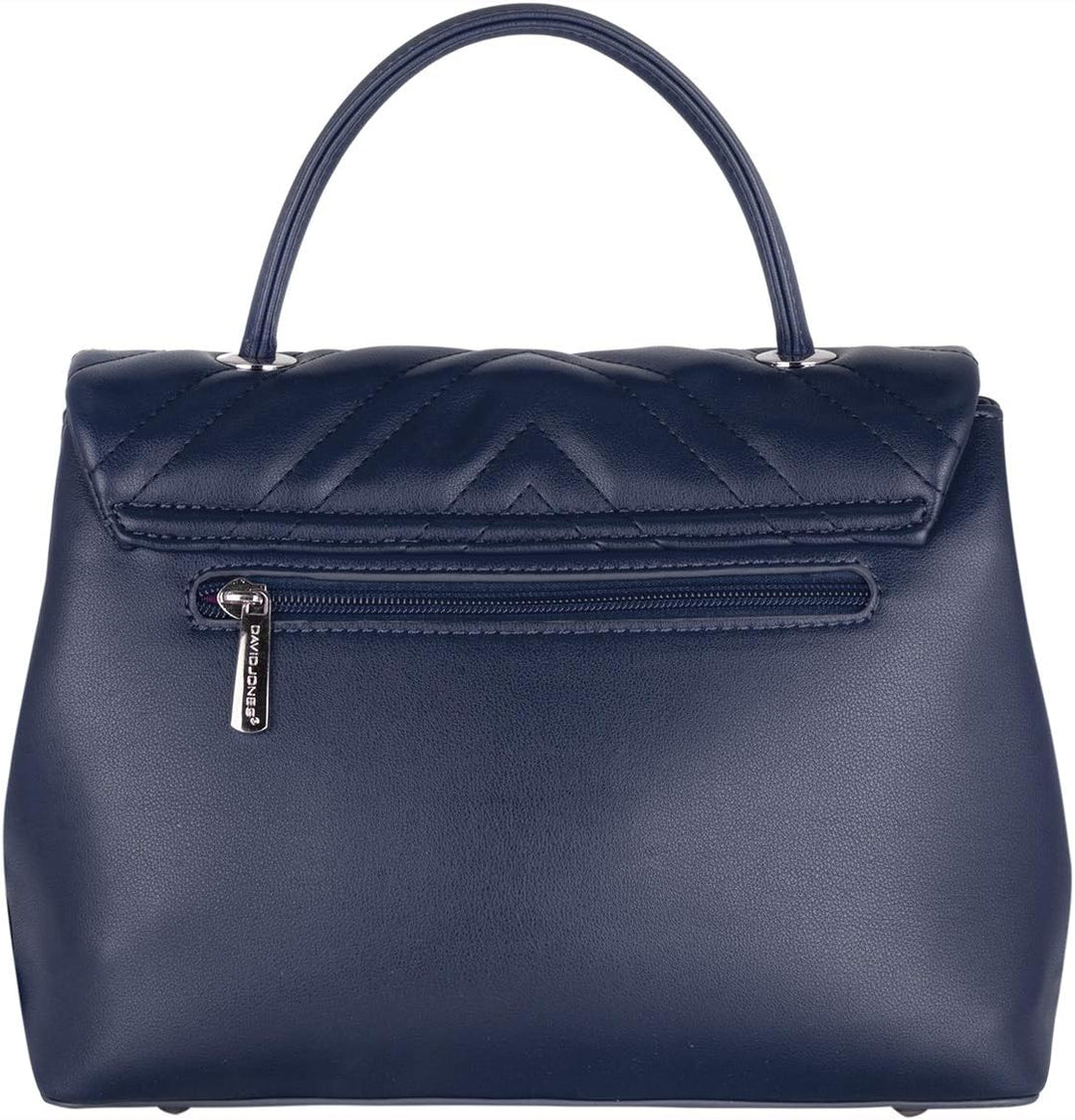 David Jones - Damen Umhängetasche - Frau Handtasche Gesteppte PU Leder - Steppmuster Tasche Mittelgr