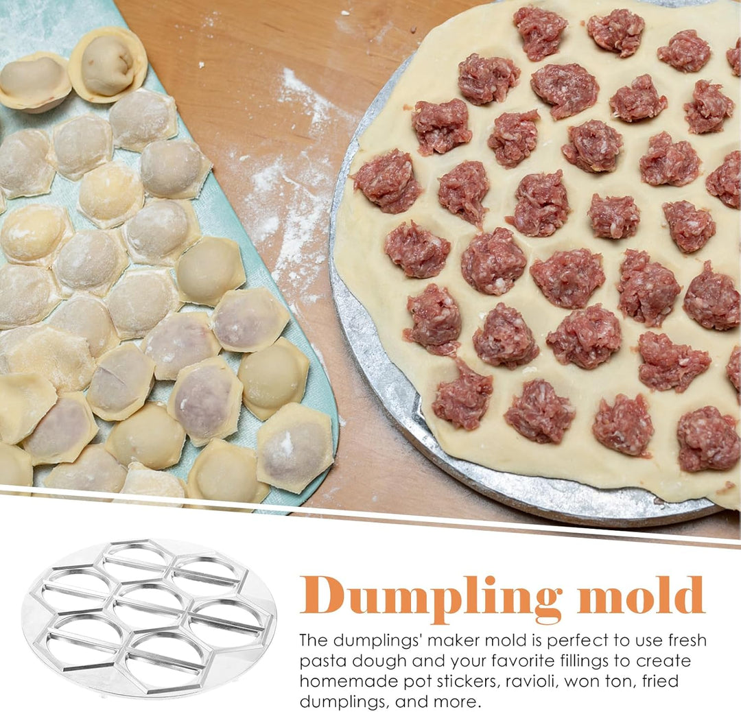 BESTonZON 14-Loch Knödelform Aus Aluminiumlegierung - Praktischer Pelmeni Maker Für Frische Knödel U