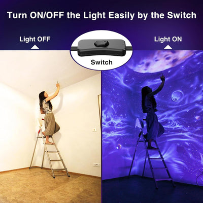 Onforu 2er 50W LED UV Strahler, Schwarzlicht Strahler mit Stecker, IP66 Wasserdicht Schwarzlichtlamp