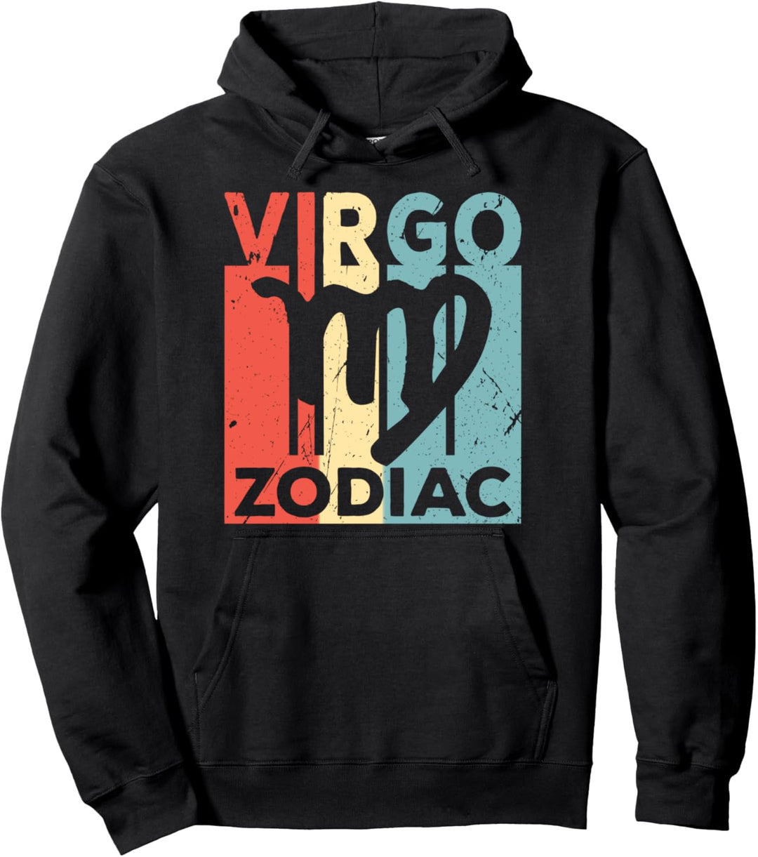 Virgo Zodiac Star Sign Vintage Unisex Pullover Hoodie