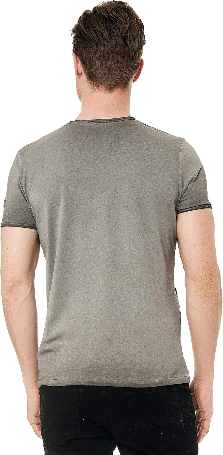 Rusty Neal Herren T-Shirt Rundhals USA Adler Tee Shirt Kurzarm Regular Fit Stretch 100% Baumwolle S
