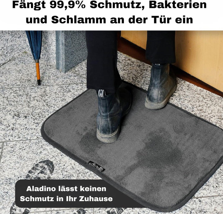Aladino il tappeto Magico® Premium Fussmatte Für Den Eingangsbereich - Waschbarer Teppich Schmutzfan