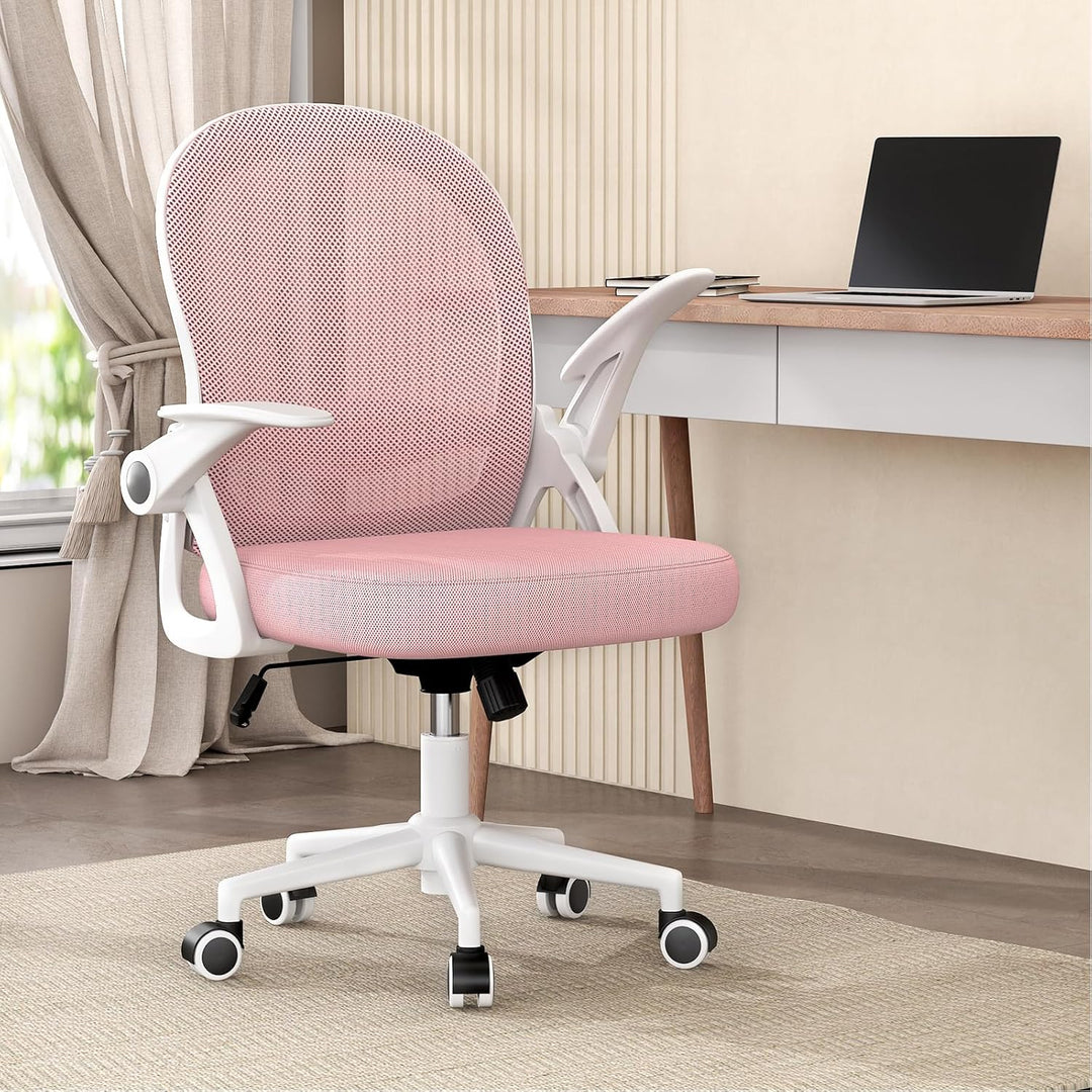 naspaluro Bürostuhl, Ergonomischer Schreibtischstuhl mit Atmungsaktiv Netzbespannung, Hochklappbare