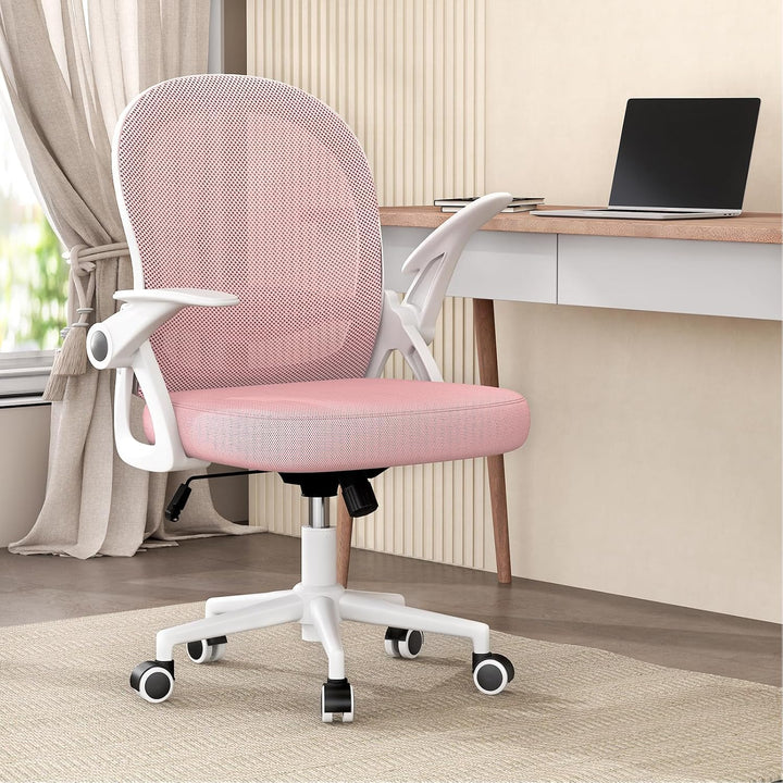naspaluro Bürostuhl, Ergonomischer Schreibtischstuhl mit Atmungsaktiv Netzbespannung, Hochklappbare