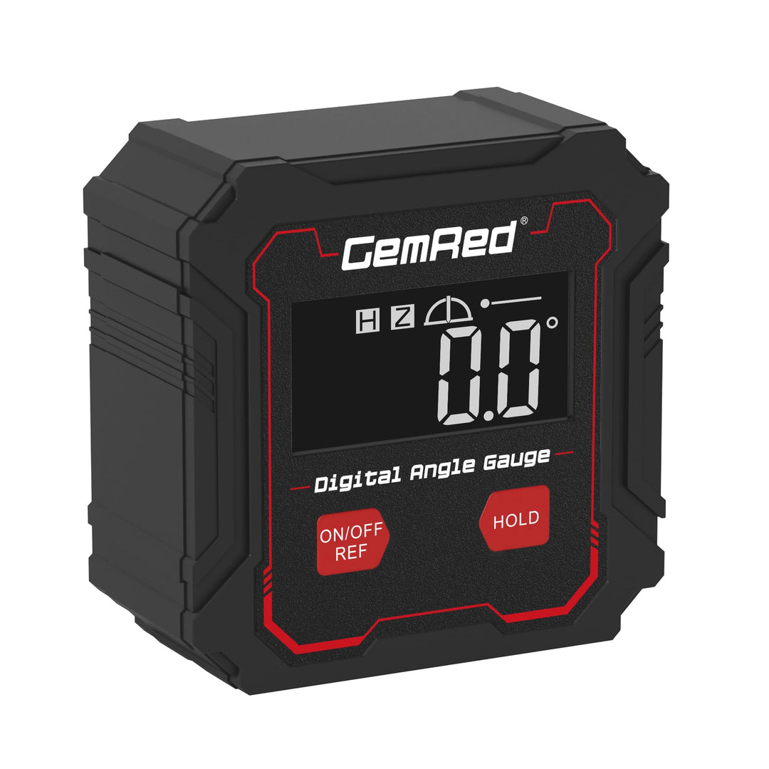 GemRed Digitaler Winkelmesser mit LCD-Display, Magnetfuss und Wasserdichtem Gehäuse, Neigungsmesser