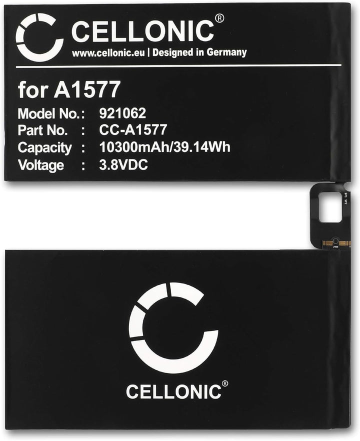 CELLONIC® Ersatz Akku A1577 für Apple iPad Pro 12,9" (A1584 / A1652) 10030mAh Ersatzakku für Tablet
