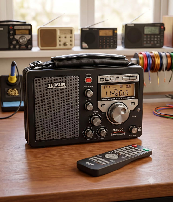 TECSUN S-8800 Multi-Konvertierungs-Radioempfänger AM/FM/LW/SW/SSB