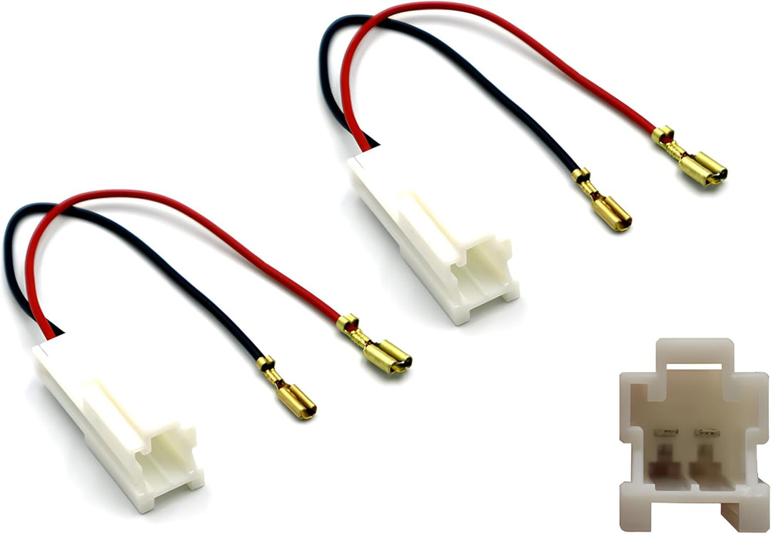 Sound Way 2-Wege-Koaxial-Lautsprecher-Set, 16,5 cm (120 W max/60 W RMS) mit Adaptern und Steckerkabe