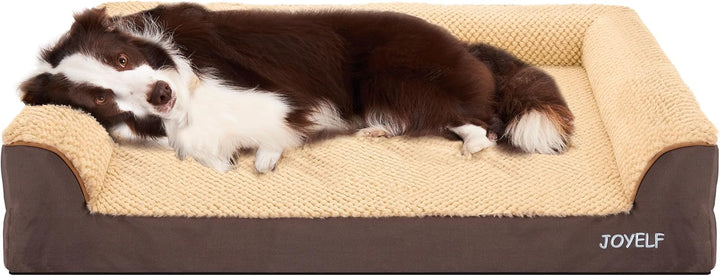 JOYELF Orthopädisches Hundebett für grosse Hunde, U-förmiges Schaumstoffsofa mit abnehmbarem, waschb