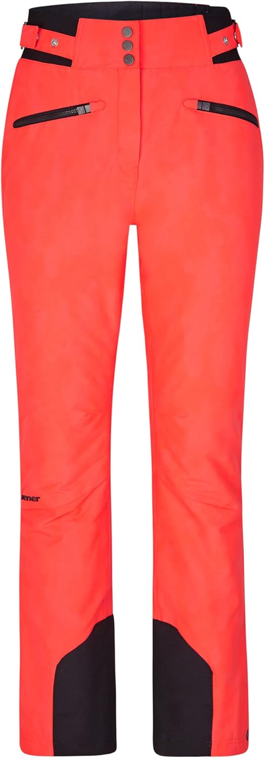 Ziener Damen Ski-Hose/Schnee-Hose | atmungsaktiv, wasserdicht, Primaloft Tilla 34 Hot Red Natural Dy