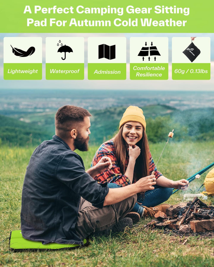 Sportneer Sitzkissen Outdoor, Sitzunterlage Outdoor Wasserdicht Oxford-Stoff Thermo Sitzkissen Faltb